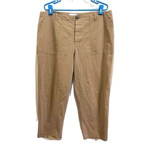 COMMON MARKET Beige 100% Cotton Barrel Pants Trousers   Women's Plus Size XXL